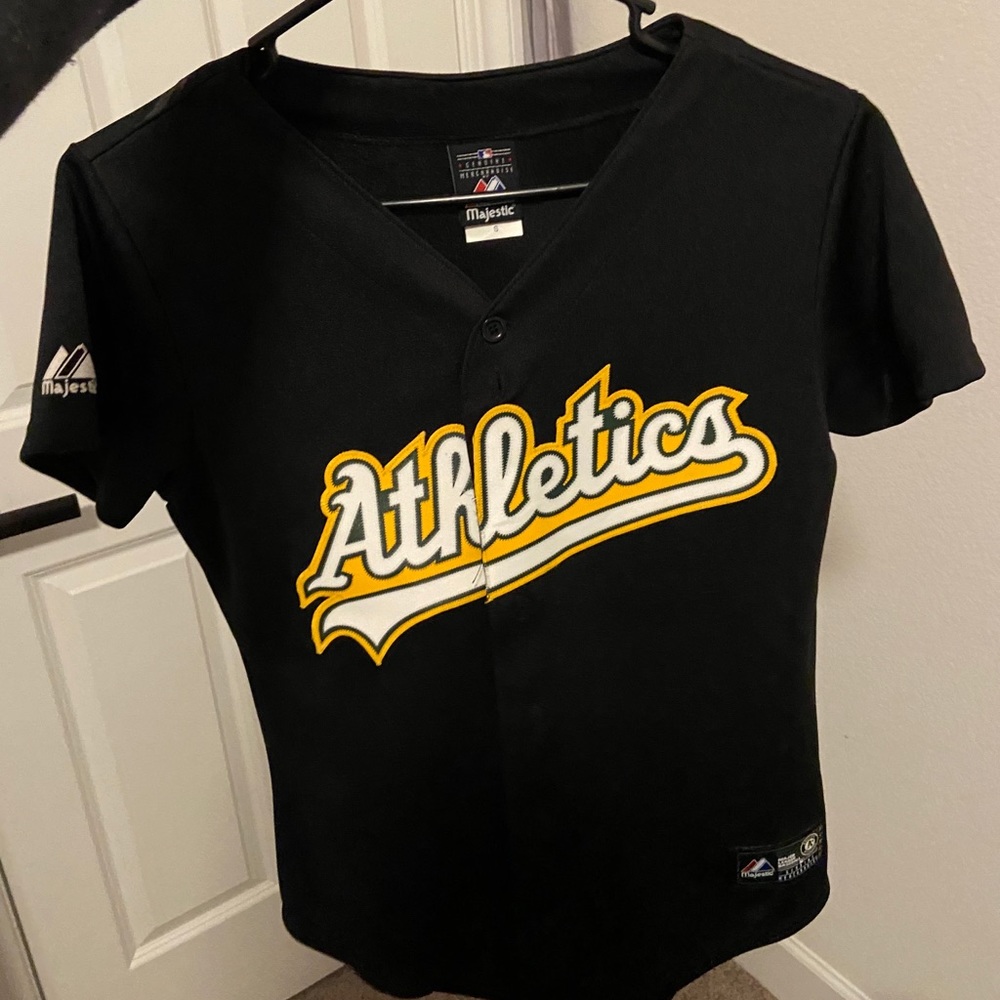 Athletics A’s black jersey